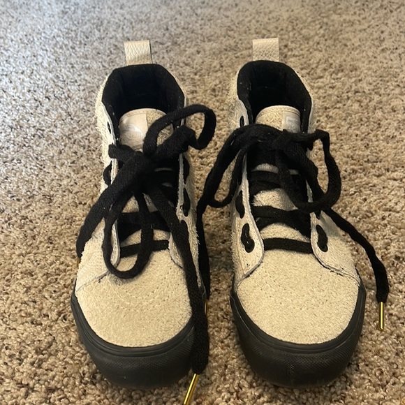 Vans black and white Womens high tops - size 6 - Picture 2 of 6